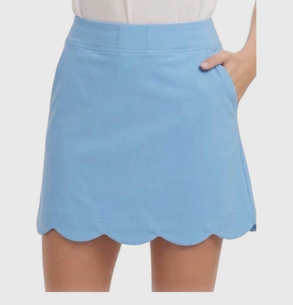 Renwick (RNWK) Skort Skirt Women’s Size XL Color Periwinkle Scalloped Hem
